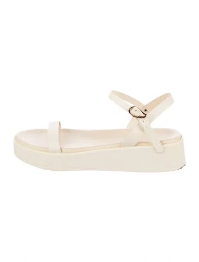 Pre-owned Ancient Greek Sandals Leather Flats In Neutrals