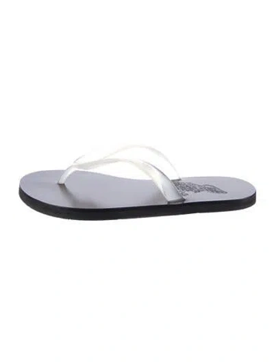 Pre-owned Ancient Greek Sandals Leather Flip Flops In Brown/clear