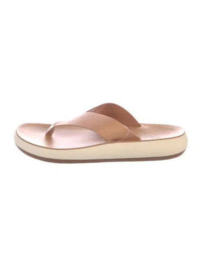 Pre-owned Ancient Greek Sandals Leather In Neutral