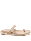 Ancient Greek Sandals Leather Ring Flip Flops In Neutrals
