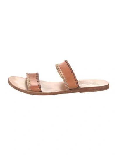 Pre-owned Ancient Greek Sandals Leather Sandals In Brown