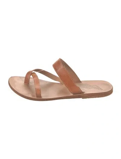 Pre-owned Ancient Greek Sandals Leather Sandals In Neutral