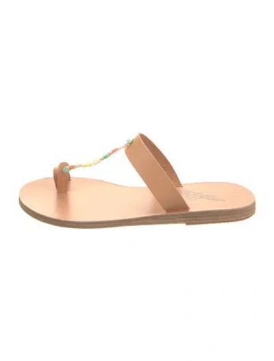 Pre-owned Ancient Greek Sandals Leather Sandals In Neutrals