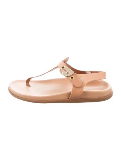 Pre-owned Ancient Greek Sandals Leather Sandals In Neutrals
