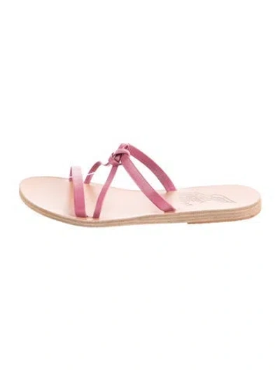Pre-owned Ancient Greek Sandals Leather Sandals In Pink