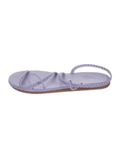 Pre-owned Ancient Greek Sandals Leather Sandals In Purple