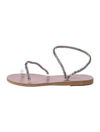Pre-owned Ancient Greek Sandals Leather Sandals In Transparent