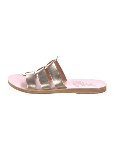 Pre-owned Ancient Greek Sandals Leather Slides In Multi