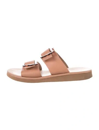 Pre-owned Ancient Greek Sandals Leather Slides In Neutral