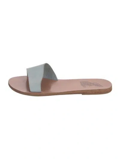 Pre-owned Ancient Greek Sandals Leather Slides In Neutrals