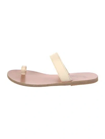 Pre-owned Ancient Greek Sandals Leather Slides In Pink