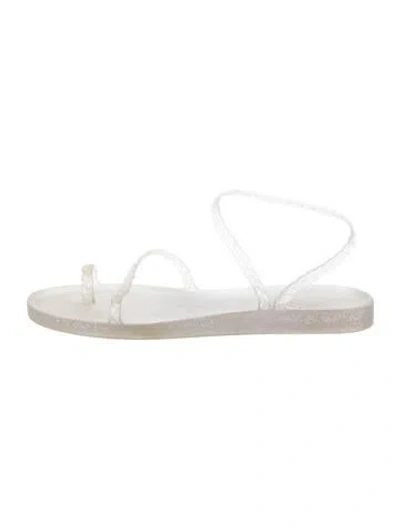 Pre-owned Ancient Greek Sandals Leather Slingback Flats In Transparent