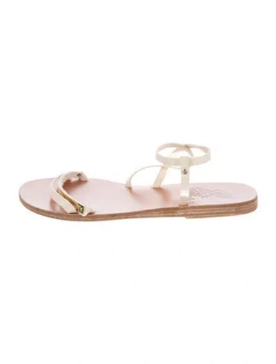 Pre-owned Ancient Greek Sandals Leather Slingback Sandals In Pink