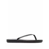 Ancient Greek Sandals Saionara Black Leather Flip Flops