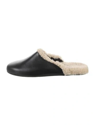 Pre-owned Ancient Greek Sandals Leather Slippers In Black