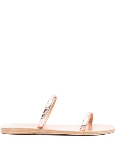 Ancient Greek Sandals Leather-strap Sandals In Rosa