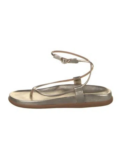 Pre-owned Ancient Greek Sandals Leather T-strap Sandals