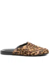 Ancient Greek Sandals Leopard-print Mules In Animal Print