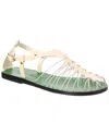 Ancient Greek Sandals Woman Sandals Off White Size 8 Cowhide In White
