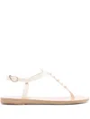 Ancient Greek Sandals Lito Bee Leather Sandals In White