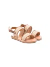 Ancient Greek Sandals Little Clio Leather Sandals In Neutrals