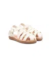 Ancient Greek Sandals Little Ektoras Leather Sandals In White