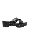 Ancient Greek Sandals Black Marilisa Clog Sandals In Black