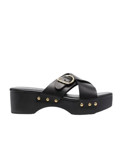 ANCIENT GREEK SANDALS LOGO CLASP SANDALS