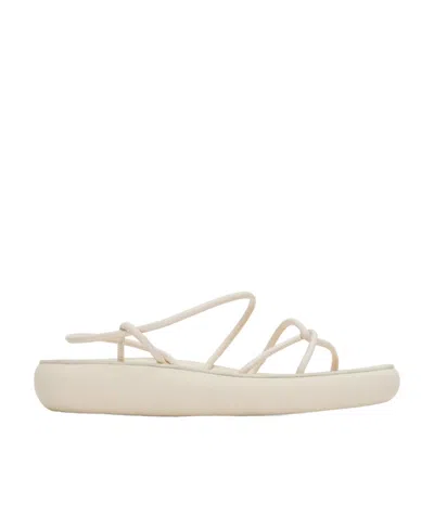 Ancient Greek Sandals Off-white Taxidi Comfort Sandals In Nude