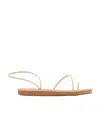 Ancient Greek Sandals Kansiz Metallic Toe-loop Sandals In Nude
