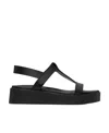 Ancient Greek Sandals Logo High-heeled Sandals In Black