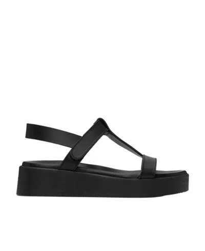 Ancient Greek Sandals Logo High-heeled Sandals In Black
