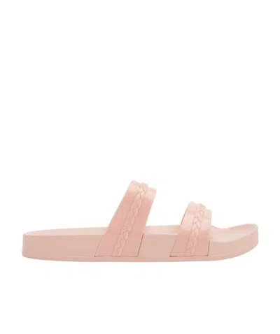 Ancient Greek Sandals Logo Slippers In Nude
