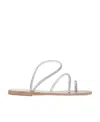 Ancient Greek Sandals Low-top Flat-soled Sandals In White