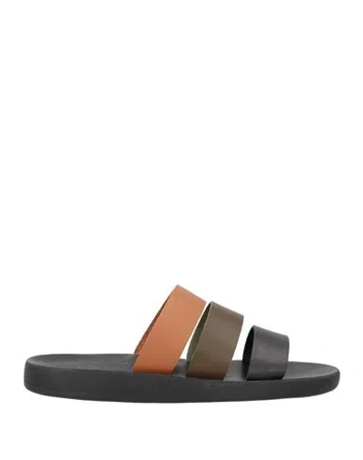 Ancient Greek Sandals Man Sandals Black Size 9 Cowhide