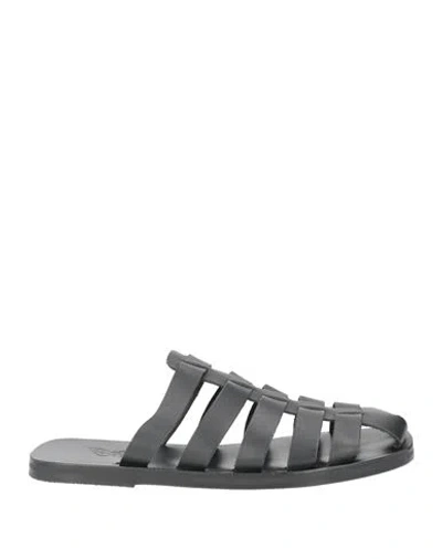 Ancient Greek Sandals Man Sandals Black Size 9 Leather