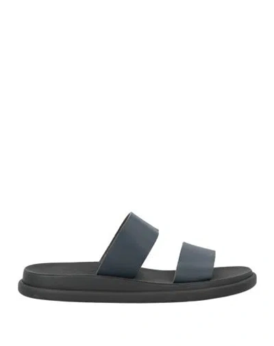 Ancient Greek Sandals Man Sandals Midnight Blue Size 8 Cowhide