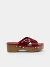 Ancient Greek Sandals Marilisa Leather Clogs Size: 36