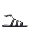 Ancient Greek Sandals Woman Black Sandals & Slides In Black