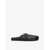 Ancient Greek Sandals Mens  Atlas Leather Sandals In Black