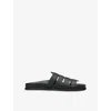 Ancient Greek Sandals Mens Black Laodamas Leather Sandals Eur 44 / 10 Uk