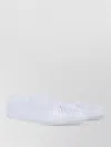 Ancient Greek Sandals Mesh Ballerina Flats Transparent Rubber Design In White