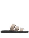 Ancient Greek Sandals Minas Comfort Leather Slides In Neutrals