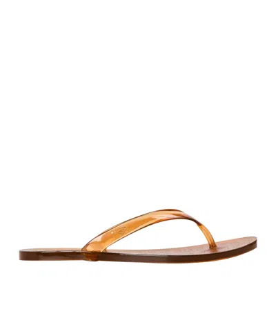 Ancient Greek Sandals Minimalist Jelly Sandals In Brown