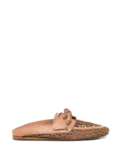 Ancient Greek Sandals Naveta Mules In Brown