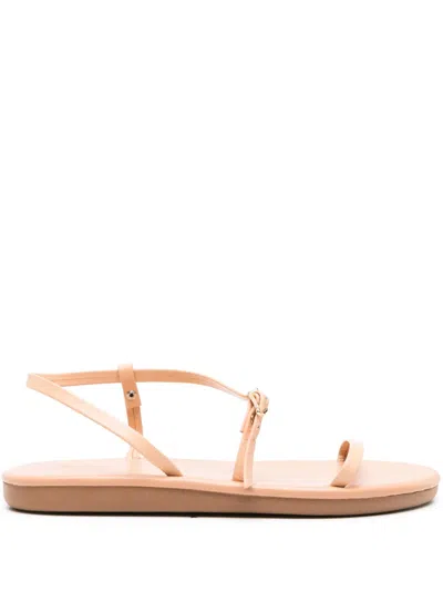 Ancient Greek Sandals Niove Flat Leather Sandals In Neutrals