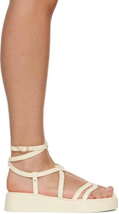 Ancient Greek Sandals Off-white Aristea Sandals In Off White