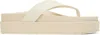 Ancient Greek Sandals Off-white Charys 2flatform Flip-flops In Off White