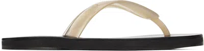 Ancient Greek Sandals Off-white Saionara Jelly Flip-flops In Nude