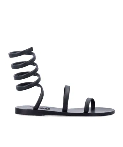 Ancient Greek Sandals Ofis Gladiator Flat Sandals In Animal Print